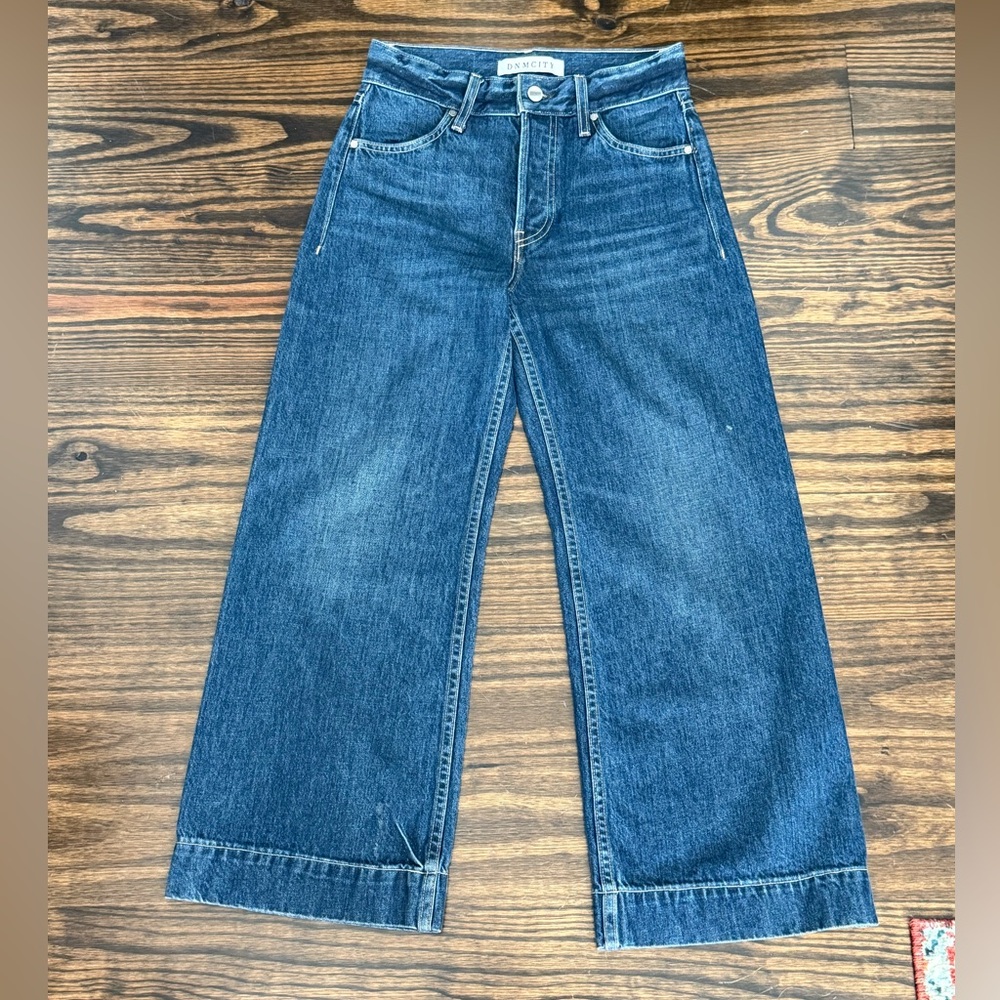 Classic Denim Wide Leg Jeans